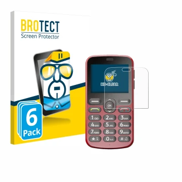 Face avant d’un emballage produit avec le logo de la marque BROTECT. À côté, l’appareil Doro 1880 est représenté avec la prote