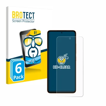 Face avant d’un emballage produit avec le logo de la marque BROTECT. À côté, l’appareil HMD Pulse est représenté avec la prote