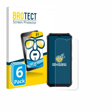 Face avant d’un emballage produit avec le logo de la marque BROTECT. À côté, l’appareil Fossibot F106 Pro est représenté avec 