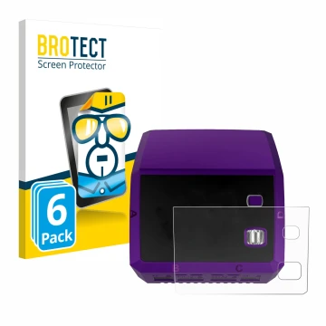 Face avant d’un emballage produit avec le logo de la marque BROTECT. À côté, l’appareil SkyRc Q200 neo est représenté avec la 