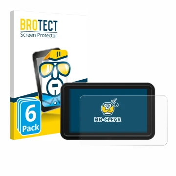 Face avant d’un emballage produit avec le logo de la marque BROTECT. À côté, l’appareil Atomos Shinobi 2 est représenté avec l