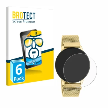 Face avant d’un emballage produit avec le logo de la marque BROTECT. À côté, l’appareil Oozoo Q00121 est représenté avec la pr