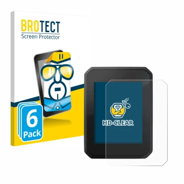 Face avant d’un emballage produit avec le logo de la marque BROTECT. À côté, l’appareil FIT Display Compact 2.0 est représenté