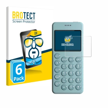 Face avant d’un emballage produit avec le logo de la marque BROTECT. À côté, l’appareil Punkt MP02 est représenté avec la prot