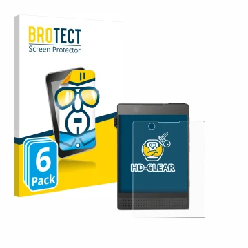 Face avant d’un emballage produit avec le logo de la marque BROTECT. À côté, l’appareil Light Phone 3 est représenté avec la p