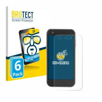 Face avant d’un emballage produit avec le logo de la marque BROTECT. À côté, l’appareil Soyes XS12 est représenté avec la prot