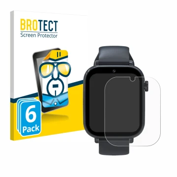 Face avant d’un emballage produit avec le logo de la marque BROTECT. À côté, l’appareil Forever Kids Smartwatch est représenté