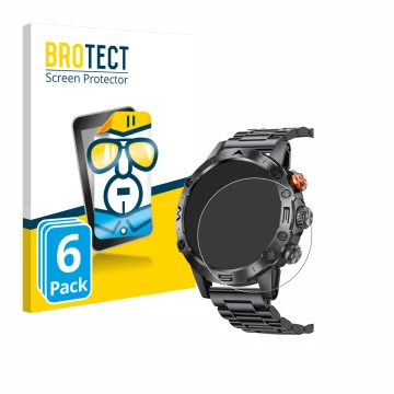 Face avant d’un emballage produit avec le logo de la marque BROTECT. À côté, l’appareil DekeFit MT43PRO 1.53
