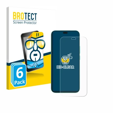 Face avant d’un emballage produit avec le logo de la marque BROTECT. À côté, l’appareil Honor X8c est représenté avec la prote