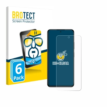 Face avant d’un emballage produit avec le logo de la marque BROTECT. À côté, l’appareil myPhone N23 Plus est représenté avec l