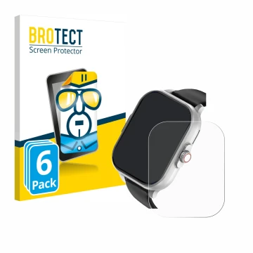Face avant d’un emballage produit avec le logo de la marque BROTECT. À côté, l’appareil YYKY E02 2.01