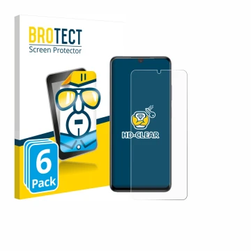 Face avant d’un emballage produit avec le logo de la marque BROTECT. À côté, l’appareil ZTE Blade V70 Max est représenté avec 