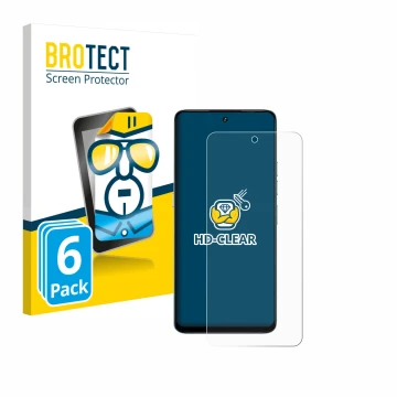 Face avant d’un emballage produit avec le logo de la marque BROTECT. À côté, l’appareil Umidigi Note 100 est représenté avec l