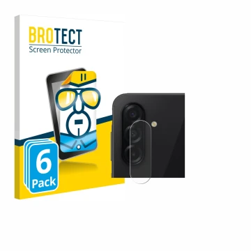 Face avant d’un emballage produit avec le logo de la marque BROTECT. À côté, l’appareil Samsung Galaxy A26 5G Enterprise Editi