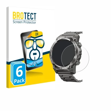 Face avant d’un emballage produit avec le logo de la marque BROTECT. À côté, l’appareil Naixues 55G 1.46