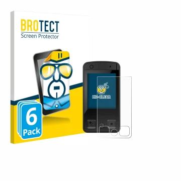 Face avant d’un emballage produit avec le logo de la marque BROTECT. À côté, l’appareil Bosch Kiox 400C est représenté avec la