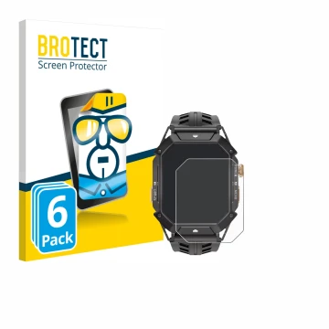 Face avant d’un emballage produit avec le logo de la marque BROTECT. À côté, l’appareil Oukitel BT80 est représenté avec la pr