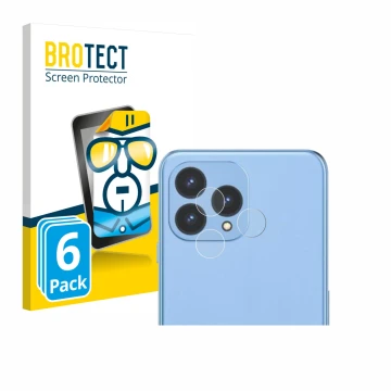Face avant d’un emballage produit avec le logo de la marque BROTECT. À côté, l’appareil Cubot P80 (Caméra UNIQUEMENT) est repr