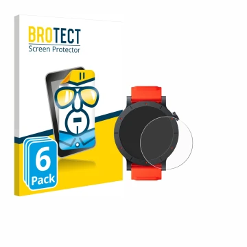 Face avant d’un emballage produit avec le logo de la marque BROTECT. À côté, l’appareil Nothing CMF Watch 3 Pro est représenté