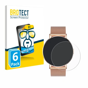 Face avant d’un emballage produit avec le logo de la marque BROTECT. À côté, l’appareil Levowatch Eve 1.3