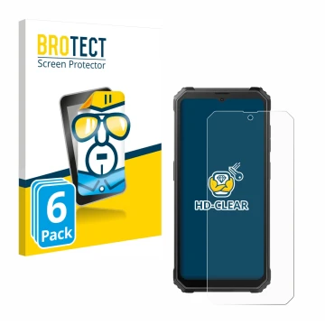 Face avant d’un emballage produit avec le logo de la marque BROTECT. À côté, l’appareil Blackview BV4800 est représenté avec l