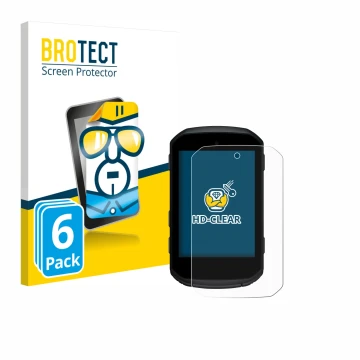 Face avant d’un emballage produit avec le logo de la marque BROTECT. À côté, l’appareil Garmin Edge 550 est représenté avec la