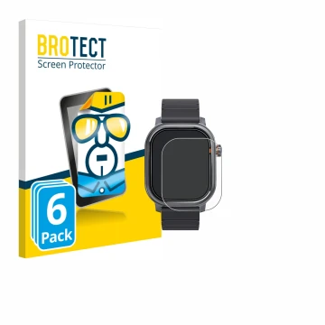 Face avant d’un emballage produit avec le logo de la marque BROTECT. À côté, l’appareil Kospet Pulse est représenté avec la pr