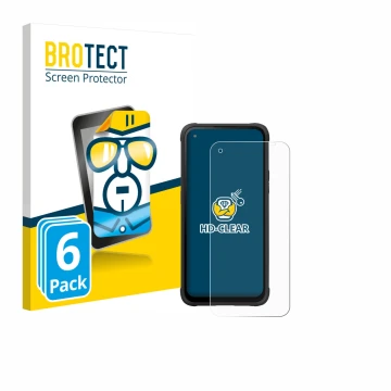 Face avant d’un emballage produit avec le logo de la marque BROTECT. À côté, l’appareil Hammer Blade V 5G est représenté avec 