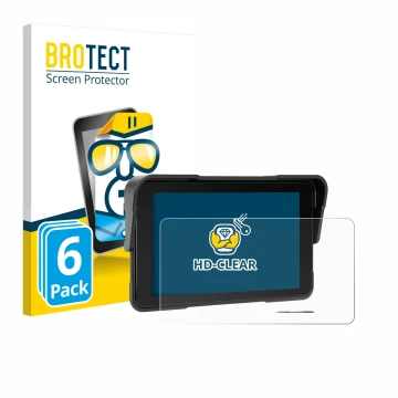 Face avant d’un emballage produit avec le logo de la marque BROTECT. À côté, l’appareil Sixwin P2 5