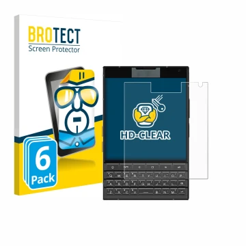 Face avant d’un emballage produit avec le logo de la marque BROTECT. À côté, l’appareil Unihertz Titan 2 est représenté avec l