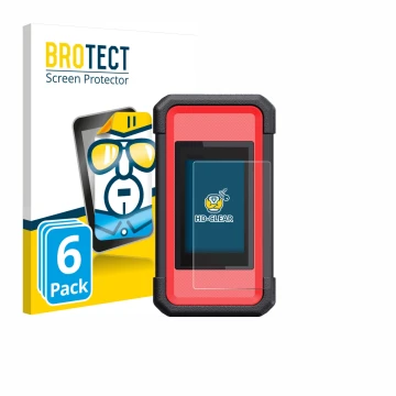 Face avant d’un emballage produit avec le logo de la marque BROTECT. À côté, l’appareil Launch X431 SmartLink C V2.0 est repré