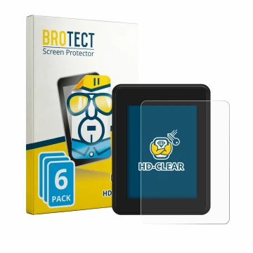 Face avant d’un emballage produit avec le logo de la marque BROTECT. À côté, l’appareil Neodrives simplyDisplay est représenté