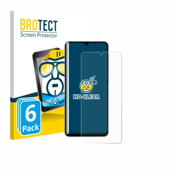 Face avant d’un emballage produit avec le logo de la marque BROTECT. À côté, l’appareil Samsung Galaxy A07 est représenté avec