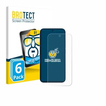 Face avant d’un emballage produit avec le logo de la marque BROTECT. À côté, l’appareil Oppo Reno 15 est représenté avec la pr