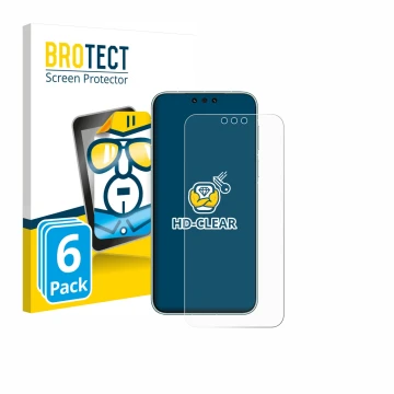 Face avant d’un emballage produit avec le logo de la marque BROTECT. À côté, l’appareil Huawei Mate 80 Pro Max est représenté 