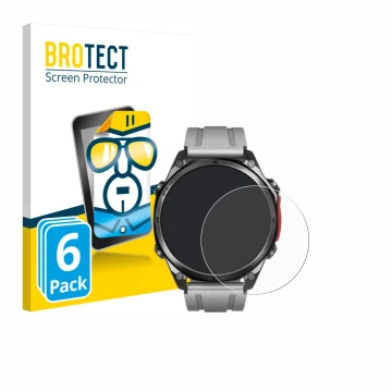 Face avant d’un emballage produit avec le logo de la marque BROTECT. À côté, l’appareil Doogee Anywise W1 Pro est représenté a