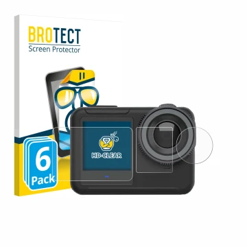 Face avant d’un emballage produit avec le logo de la marque BROTECT. À côté, l’appareil SVBONY SVGO3 4K est représenté avec la