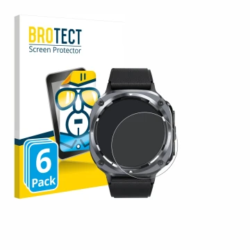 Face avant d’un emballage produit avec le logo de la marque BROTECT. À côté, l’appareil TIMU S90+ 1.48