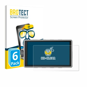 Face avant d’un emballage produit avec le logo de la marque BROTECT. À côté, l’appareil DJI Ronin 4D est représenté avec la pr