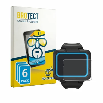 Face avant d’un emballage produit avec le logo de la marque BROTECT. À côté, l’appareil Shearwater PEREGRINE dive computer est
