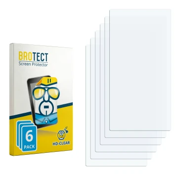 Face avant d’un emballage produit avec le logo de la marque BROTECT. À côté se trouve la protection d’écran correspondante.