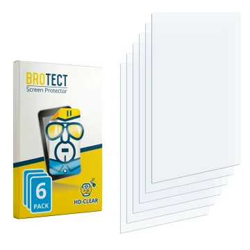 Face avant d’un emballage produit avec le logo de la marque BROTECT. À côté se trouve la protection d’écran correspondante.