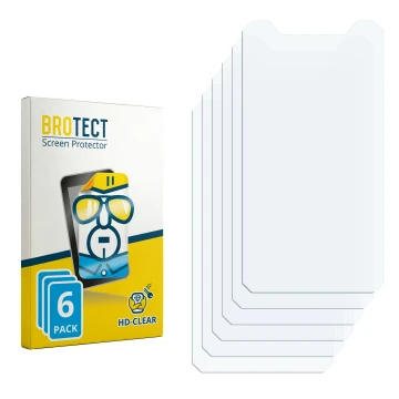 Face avant d’un emballage produit avec le logo de la marque BROTECT. À côté se trouve la protection d’écran correspondante.