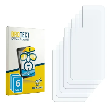 Face avant d’un emballage produit avec le logo de la marque BROTECT. À côté se trouve la protection d’écran correspondante.