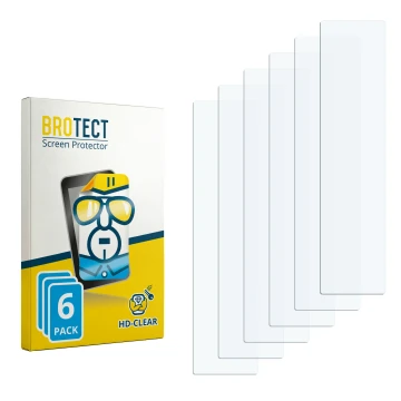 Face avant d’un emballage produit avec le logo de la marque BROTECT. À côté se trouve la protection d’écran correspondante.