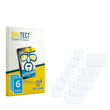 Face avant d’un emballage produit avec le logo de la marque BROTECT. À côté se trouve la protection d’écran correspondante.