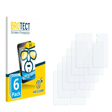 Face avant d’un emballage produit avec le logo de la marque BROTECT. À côté se trouve la protection d’écran correspondante.