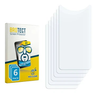 Face avant d’un emballage produit avec le logo de la marque BROTECT. À côté se trouve la protection d’écran correspondante.