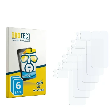 Face avant d’un emballage produit avec le logo de la marque BROTECT. À côté se trouve la protection d’écran correspondante.