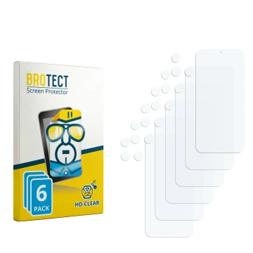 Face avant d’un emballage produit avec le logo de la marque BROTECT. À côté se trouve la protection d’écran correspondante.